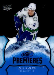 2020 UD Ice Hockey Olli Juolevi #172    Premieres /499 Rookie RC