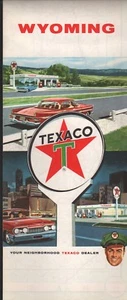 1962 Texaco Road Map: Wyoming NOS - Picture 1 of 1