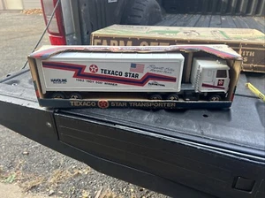 Vintage ERTL TEXACO STAR TRANSPORTER Steel Semi Truck 1983 Indy winner MIB 19” L - Picture 1 of 12