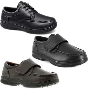 ZAPATOS DE HOMBRE DR KELLER DE CALCE ANCHO DE CUERO SINTÉTICO ACOLCHADOS INFORMALES FORMALES MOCASÍN INTELIGENTE - Imagen 1 de 13