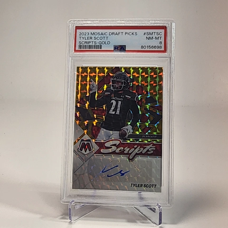 2023 Mosaic Draft Picks Tyler Scott Scripts Gold/10 Psa8 - Image 1 of 3