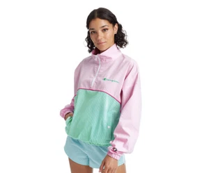 Champion Ice Cake Half Zip up Womens Jackets Size S, Color: Pink/Teal/White - Picture 1 of 1