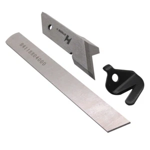 UPPER & LOWER & THREAD CHAIN CUTTER OVERLOCK KNIVES - FOR JUKI MO-816 CLASS  - Picture 1 of 3