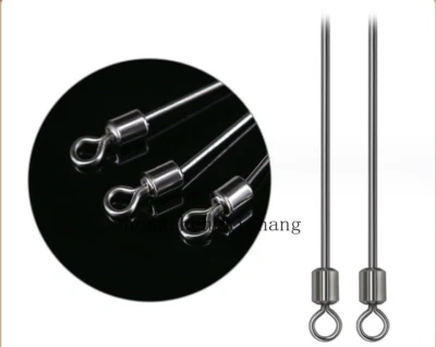 50/100pcs Fishing Spinner Shaft Looped Wire Stainless Steel Lure Making Supplies - Image 1 of 4