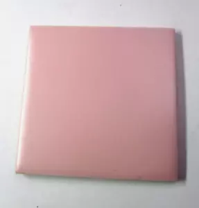 1 Ceramic Tile Robertson USA Matte Pink 4-5/16" Square 1950s Retro Vintage MCM - Picture 1 of 7