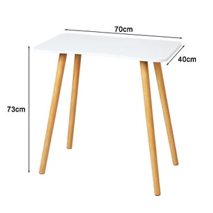 Writing Computer Desk 27.56" Solid Wood Home Office Table Modern Style Desktop - Picture 1 of 16