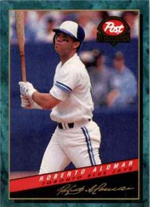 1994 Post Cereal Baseball #18 Roberto Alomar Toronto Blue Jays