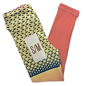 NEW Lularoe Leggings Girls S/M (sz 2-8) 4th Of July Stars/Stripes Red White Blue - Picture 1 of 10