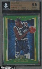 2012-13 Panini Green Prizm #88 Kevin Durant Thunder 8/10 BGS 9.5 w/ 10
