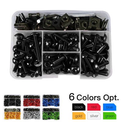CNC Fairing Bolts Kit Bodywork Screws for Kawasaki Ninja ZX6R 1995-2021 - Image 1 of 4
