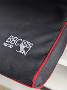 BBC Micro - dust cover - graphite grey cotton canvas - embroidered - Afbeelding 1 van 3