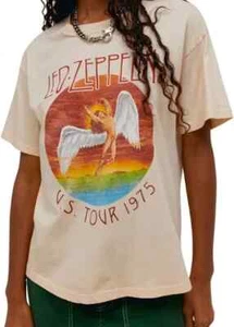 T-shirt grafica Daydreamer Led Zeppelin maglietta piccola manica corta buco stenopeico - Foto 1 di 4
