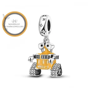 Movie Character Charm, Walle Charm, Silver Charm, Women Gift Charm - Picture 1 of 3
