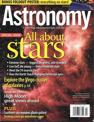 Astronomy Magazine April 2006 Stars North Extreme Virgo Cluster Moon Sky Wonders Foto 1 de 4