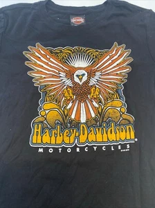 Harley Davidson 2010 Motor City Farmington Hills Eagle Graphic T-Shirt Size L - Picture 1 of 8