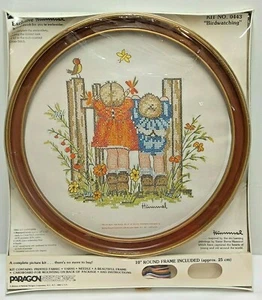 Vintage Paragon Needlecraft Hummel Kreuzstich Set Vogelbeobachtung 0443 Junge Mädchen - Bild 1 von 8