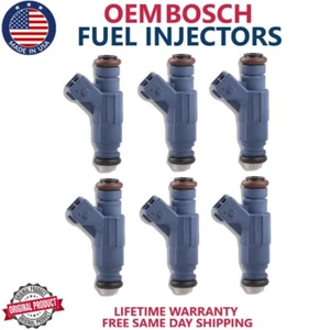 8x OEM Bosch Fuel Injectors Fits 2002-2003 Fits Ford Explorer Sport Trac 4.0L - Picture 1 of 6