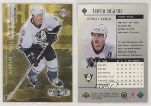 1998-99 Upper Deck Black Diamond Triple Diamond /1000 Teemu Selanne #2 HOF
