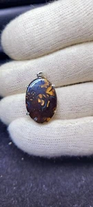 Opale Boulder Australienne De Yowah Queensland sur pendentif Argent 925 - Imagen 1 de 6