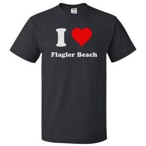 I Heart Flagler Beach T-shirt - I Love Flagler Beach Tee - Picture 1 of 2