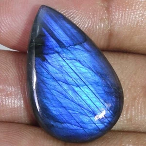 Amazing Blue Fire Labradorite Pear Shape Labradorite Magical Stone 21.30 Cts - Picture 1 of 8