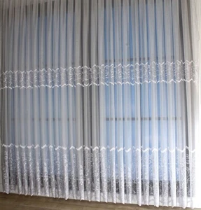 NEU Exklusiver Gardinen Vorhang Stoff VOILE Stickereien METERWARE - Bild 1 von 9