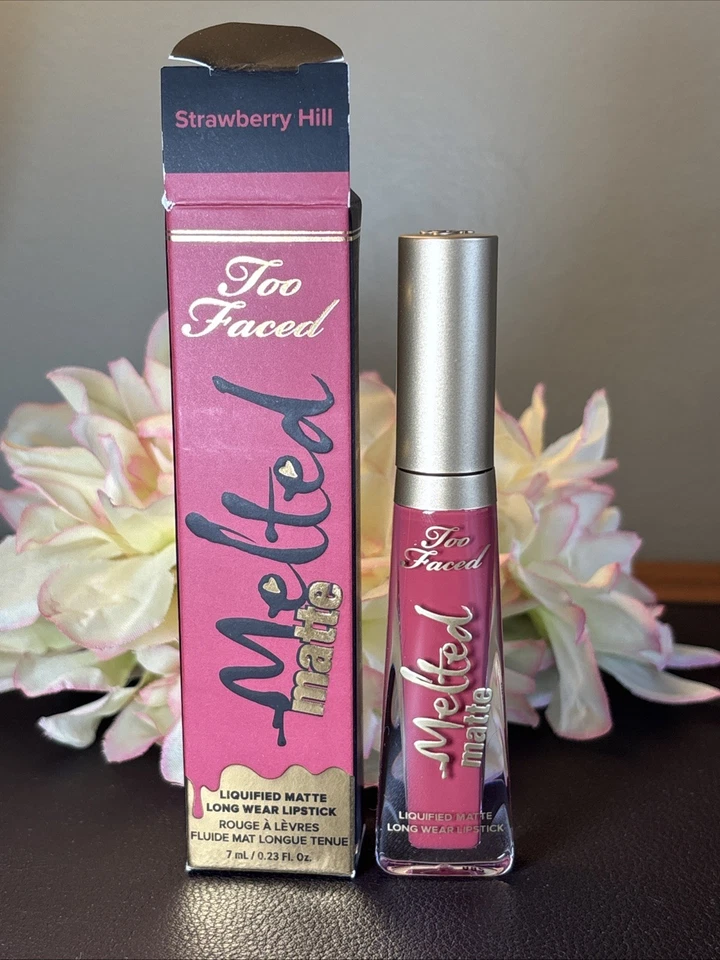 Too Faced Melted Matte Liquified Long Wear Lipstick STRAWBERRY HILL - NIB FreeSh - Image 1 of 1