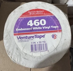 3M 460 Embossed White Vinyl Tape, 3 IN. X 50 YD. NEW SEALED - Picture 1 of 2