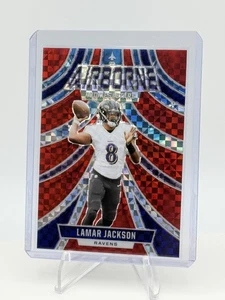 Lamar Jackson 2024 Panini Rookies & Stars Airborne Red Plaid A-LMJ - Picture 1 of 2