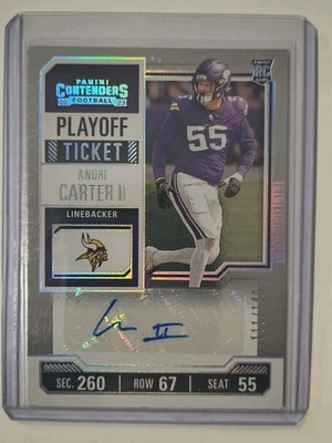 2023 Panini Contenders - Rookie Ticket Andre Carter II #170 Playoff Ticket /149 - Image 1 of 2