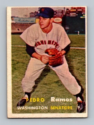 1957 Topps #326 Pedro Ramos LOW GRADE Vintage Baseball Card - Image 1 of 2