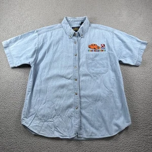 NSRA Street Rod Nationals Shirt Mens L Button Down Short Sleeve Embroidered 2005 - Picture 1 of 12