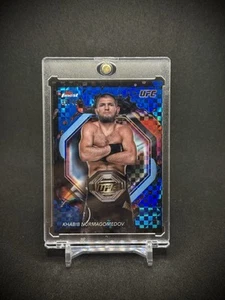 Khabib Nurmagomedov 2024 Topps Finest UFC Blue Refractor /49 SSP - Picture 1 of 3