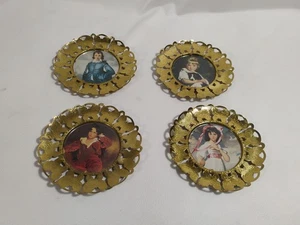 Vintage Brass Butterfly MCM Picture Frames Set Of 4 - Picture 1 of 9