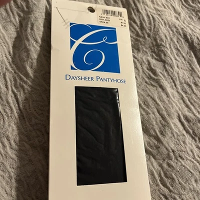 Pantimedias Catherines Día Transparente Medias Acanaladas Panty Azul Marino Talla Grande C - NUEVAS Foto 1 de 4