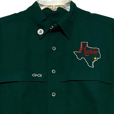 GameGuard Mens Microfiber Shirt S Dark Green Hoelscher Fishing Outdoors Hunting - Image 1 of 4