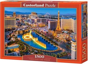 NEW Castorland Jigsaw Puzzle 1500 Pieces Fabulous Las Vegas - Picture 1 of 2