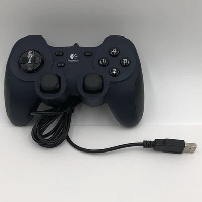 Logitech Dual Action Gamepad USB Game Controller G-UF13A (863247-0010) Dark Blue - Image 1 of 4