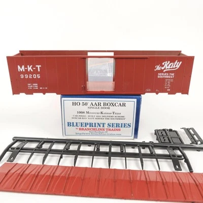 Branchline Trains HO Scale Missouri Kansas Texas MKT 50' AAR Boxcar Kit 1008 (B) - Image 1 of 4