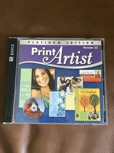 PRINT ARTIST Platinum Edition Ver. 22 Windows XP or Vista CD Only EX. CONDITION - Picture 1 of 7
