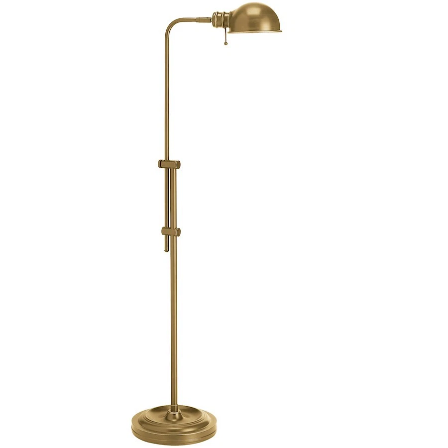 Dainolite Fedora 1 Light Adjustable Pharmacy Floor Lamp, Brass - DM1958F-AGB - Image 1 of 1