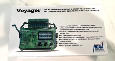 Kaito KA500 5-way Powered Emer Weather Alert Radio with Solar NIB - Image 1 of 4