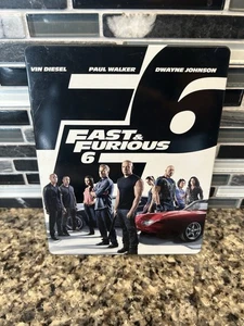 Fast & Furious 6 Extended Edition Blu-ray DVD Steelbook 2 Disc Set - Picture 1 of 3