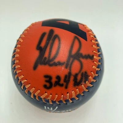 Nolan Ryan "324 Wins" Signed Houston Astros Spinneybeck Baseball JSA COA - Image 1 of 4
