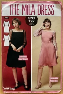 Simply Sewing Pattern The Mila Dress Party Evening Fit & Flare Size 6-30 - Picture 1 of 2