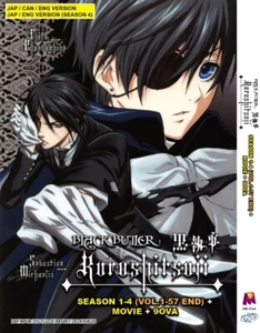 *DVD* ANIME BLACK BUTLER-KUROSHITSUJI SEASON 1-4 + MOVIE + 9 OVA ENGLISH DUBBED - Foto 1 di 5