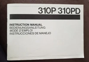 310P/310PD Calculator Service Instruction Manual Printed In Japan - Picture 1 of 5