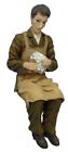 Dollhouse People Victorian Servant Polishing Silver Resin Figure