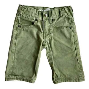 DENIZEN Levi’s 218 Slim Straight Jean Shorts Green Denim Garment Dyed Cotton 4 - Picture 1 of 6