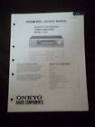 Onkyo Service Manual for the R-05 Tuner Amplifier ~ System Component